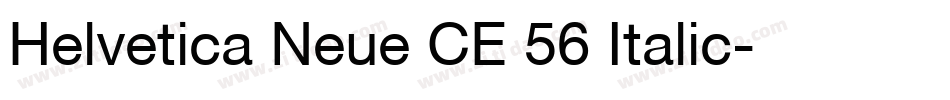 Helvetica Neue CE 56 Italic字体转换